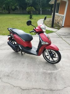 2019 Piaggio Liberty S 150 with Hitch mounted Hauler